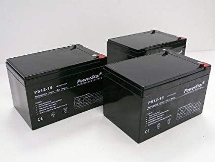 POWERSTAR 3 Pack - Replacement Battery for Razor MX500 MX 500 650 MX650 Dirt Rocket Sc