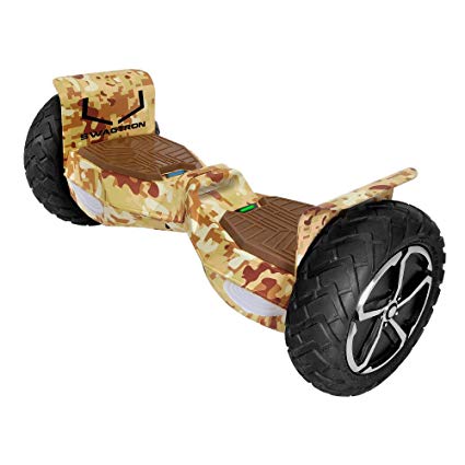Swagtron T6 Off-Road Hoverboard - First in the World to Handle Over 380 LBS, Up to 12 MPH, UL2272 Certified, 10