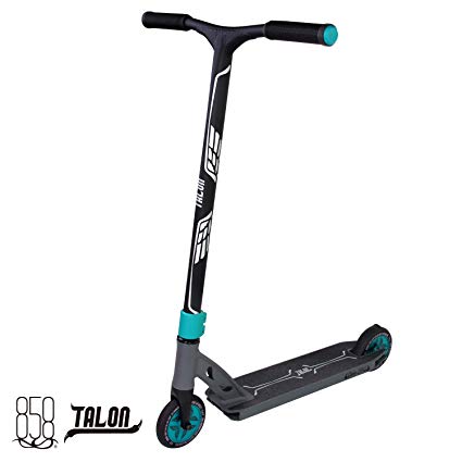 Talon Scooter Light + Strong With Heat Treated Patent Reinforced Aluminium Bar, 120MM Hollow Core Wheels With Fully Integrated Head Set For The Ultimate Performance By Ride 858 (MATTE TEAL/GUN GREY)