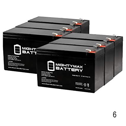 12V 9AH Battery for Razor EcoSmart Metro Electric Scooter - 6 Pack - Mighty Max Battery brand product