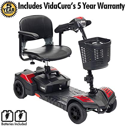 Drive Medical SFSCOUT4 Scout 4 Travel Power Scooter with 5 Year Warranty