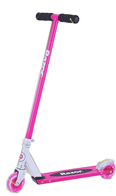 Girls Razor Scooter S - Razor Kick Scooter Pink with Light-up Wheels